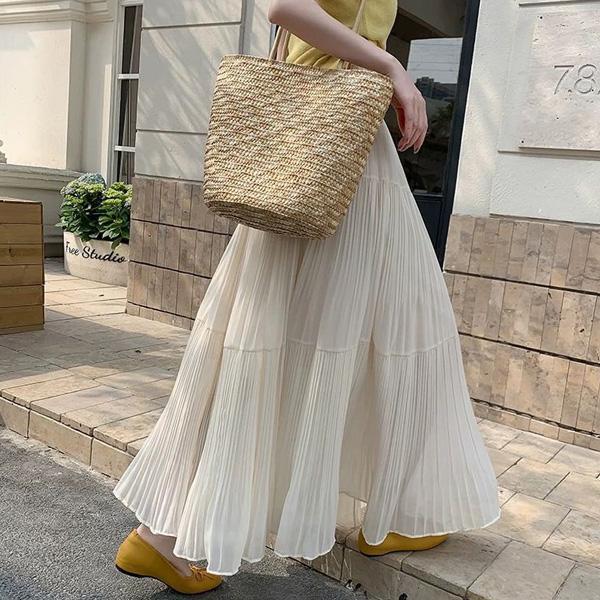 ALORA 溫柔垂墜感雪紡長裙 