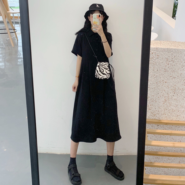 ALORA POLO領短袖連身裙 
