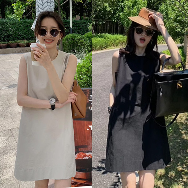 ALORA 優雅lady無袖背心洋裝 