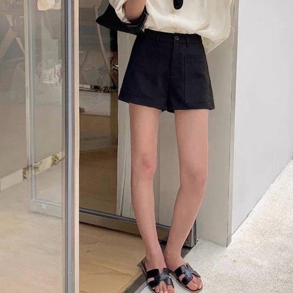 ALORA 超顯瘦！女團感高腰大口袋短褲 