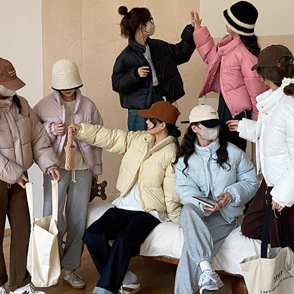 ALORA 多巴胺色系鋪棉外套 