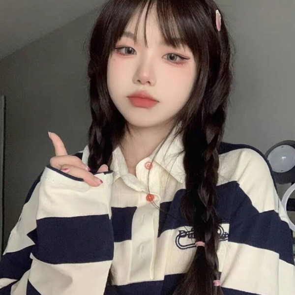 ALORA 學院寬條紋POLO上衣 