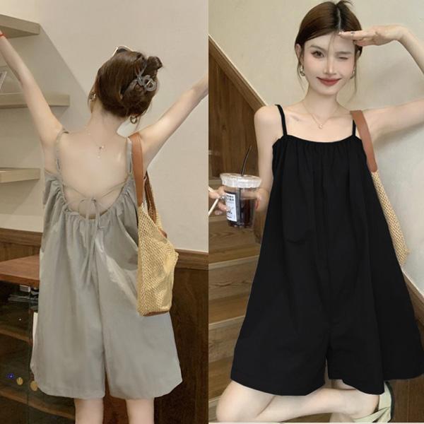 ALORA 後綁帶吊帶洋裝 