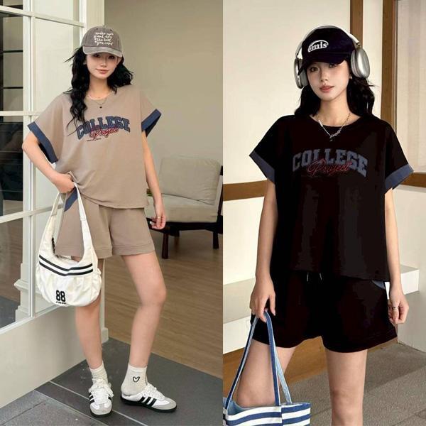 ALORA 美式學院風字母兩件式套裝 