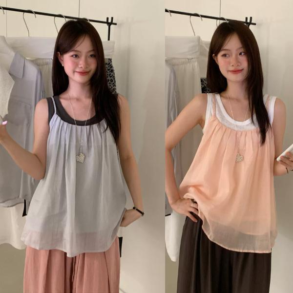 ALORA 優雅雪紡兩件式套裝 