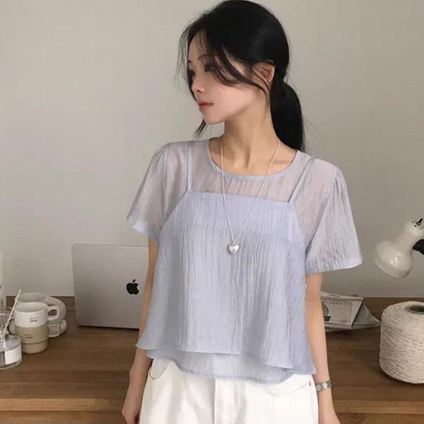 ALORA 氣質微透兩件式套裝 