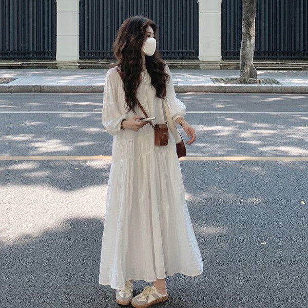 ALORA 優雅漫步緹花蕾絲洋裝 