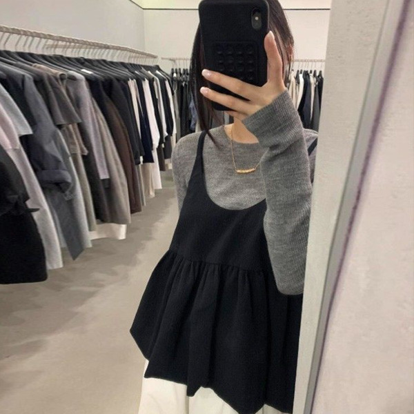 ALORA 早秋疊穿兩件式套裝 