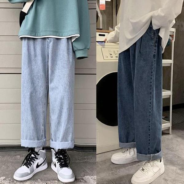 ALORA 三件必入!直筒牛仔老爹褲 