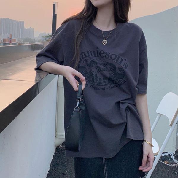 ALORA 大自然羊咩咩印花短T 