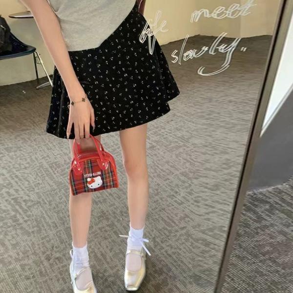 ALORA 小碎花A字短裙 