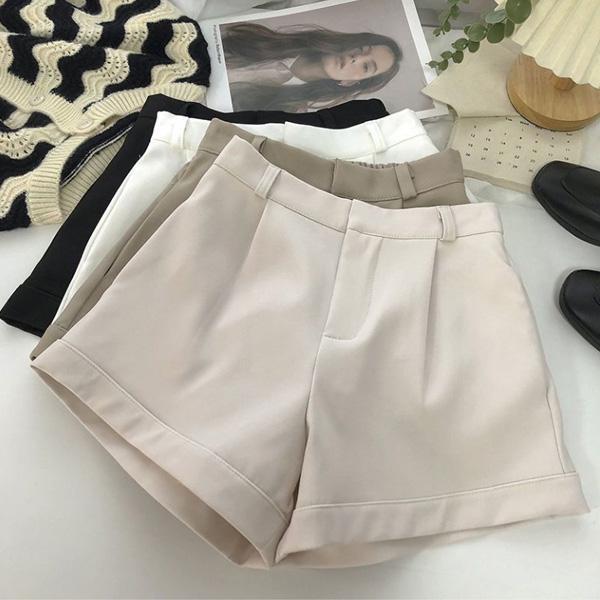 ALORA 褲頭打摺休閒短褲 