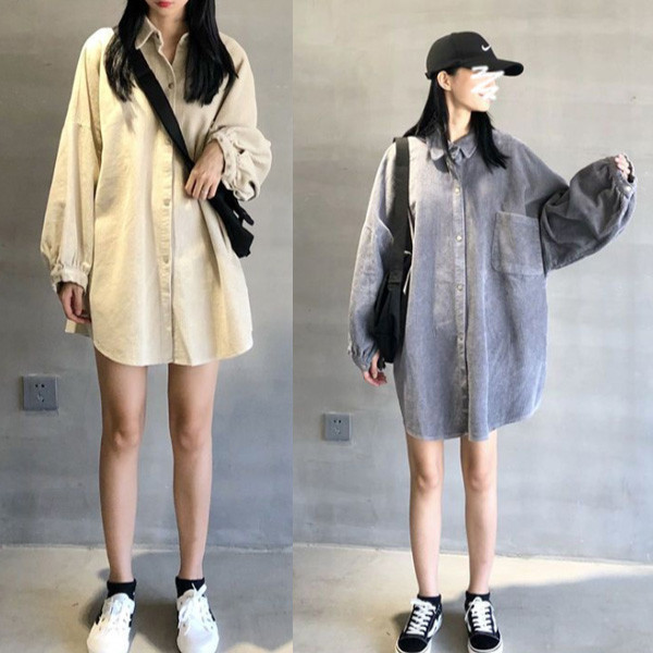 ALORA 慵懶必備燈芯絨襯衫 