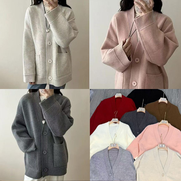 ALORA 韓系寬鬆版針織外套 