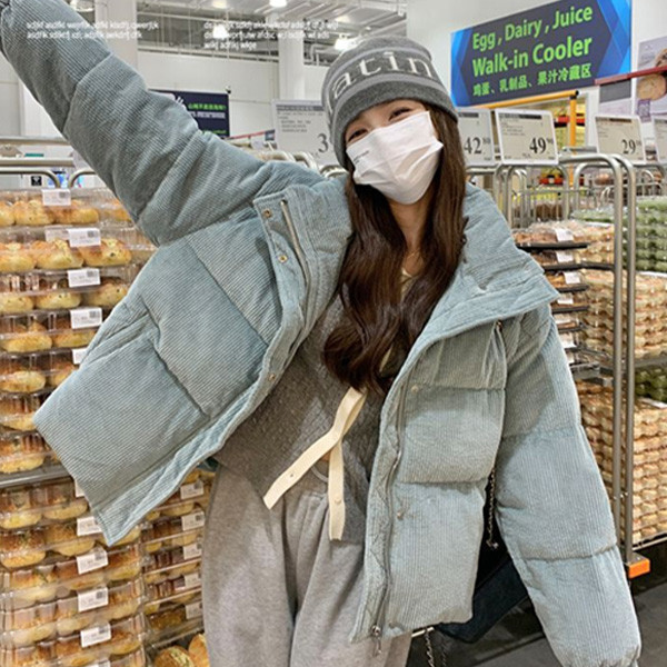 ALORA 燈芯絨立領鋪棉外套 