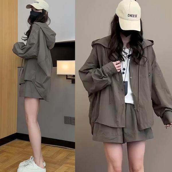 ALORA oversize防曬兩件式套裝 