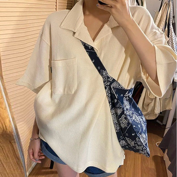 ALORA 單口袋華服格POLO上衣 