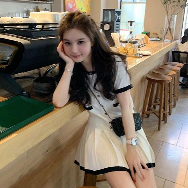 ALORA OL小香風兩件式套裝 