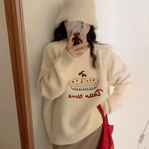 ALORA 可愛甜點派針織毛衣 