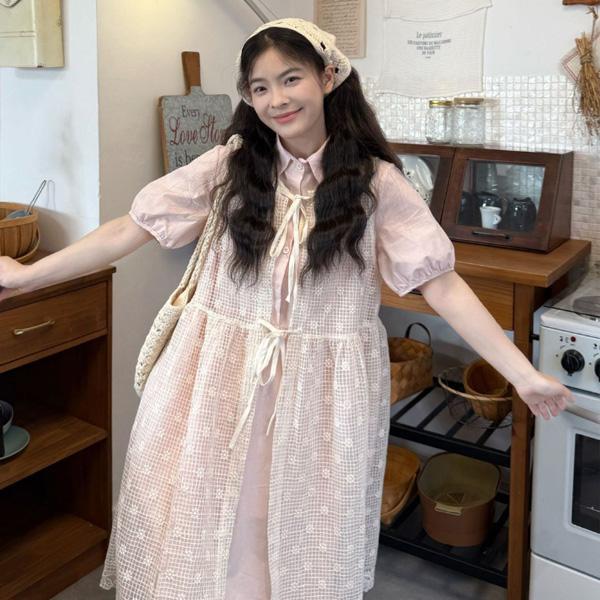 ALORA 蕾絲罩衫 洋裝 