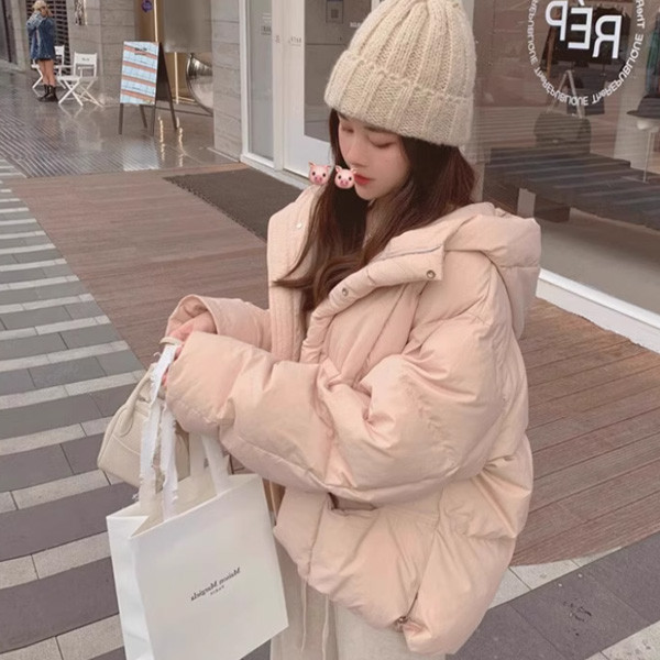 ALORA 可愛女孩鋪棉連帽外套 