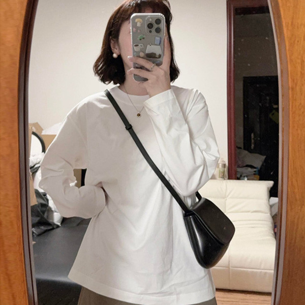 ALORA 基礎必備!圓領小白長T 