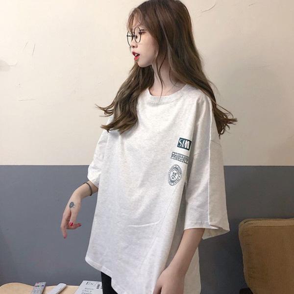 ALORA 美式卡通塗鴉印花短T 