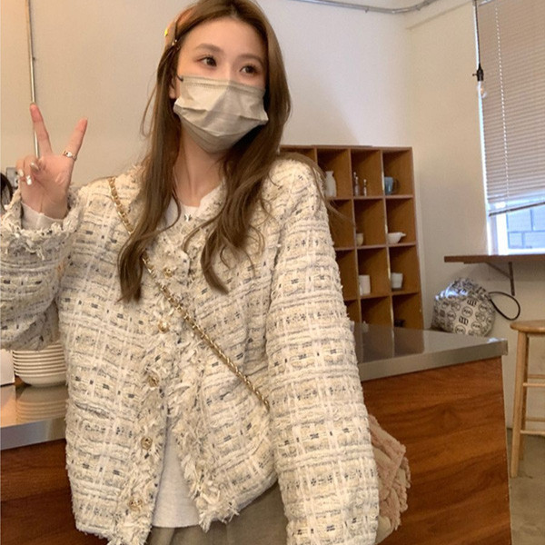 ALORA 香榭大道小香風混毛外套 