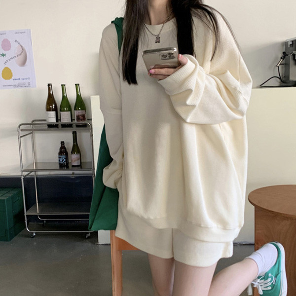 ALORA 好友款純色兩件式套裝 