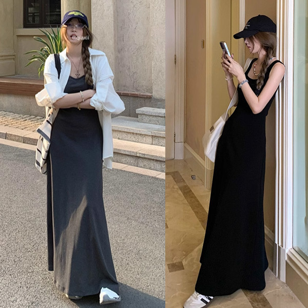 ALORA 美型雙面U領棉洋裝 