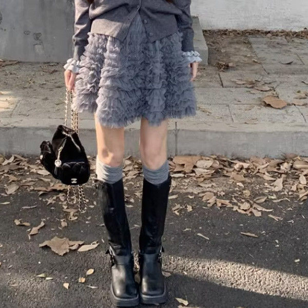 ALORA 甜美疊穿蛋糕紗裙 