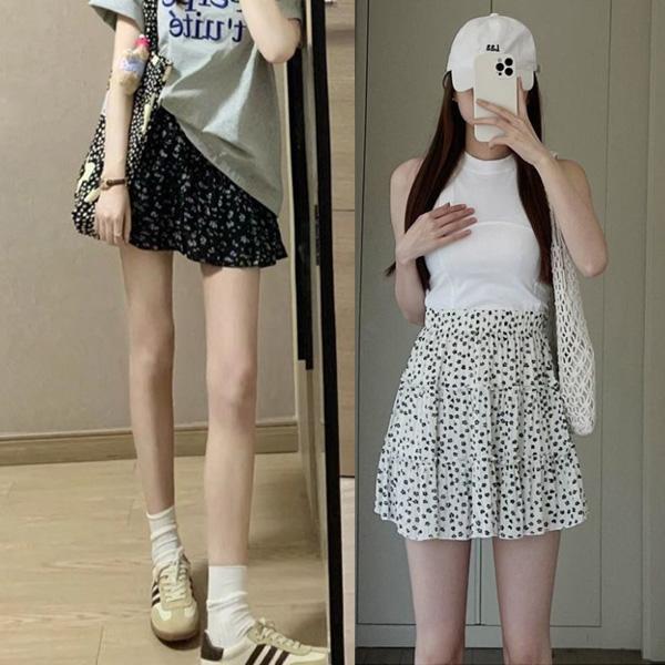 ALORA 小碎花蛋糕短裙 