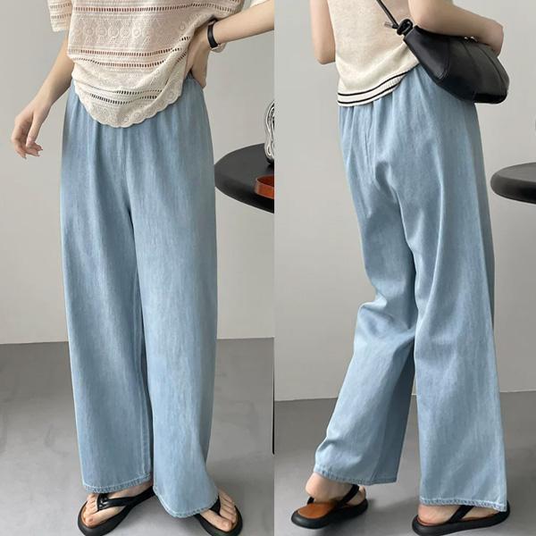 ALORA 薄料牛仔休閒長褲 