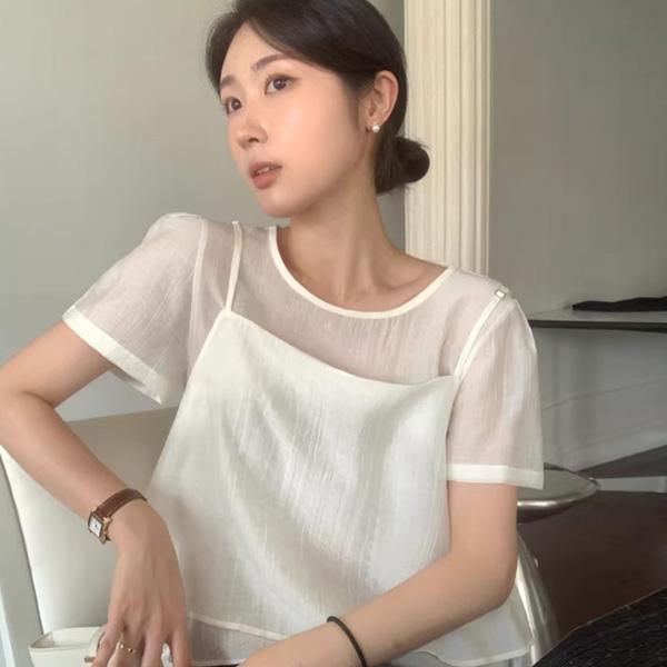 ALORA 氣質微透兩件式套裝 