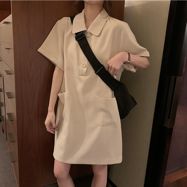 ALORA  好感女孩polo連身裙 