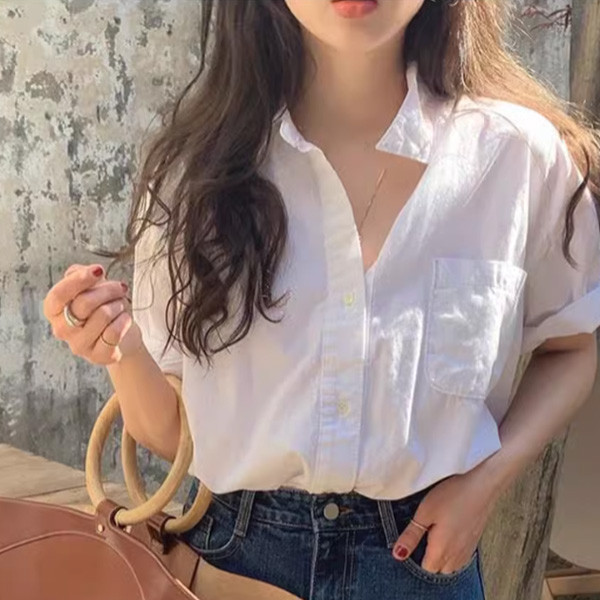 ALORA 溫柔姊姊純色襯衫 