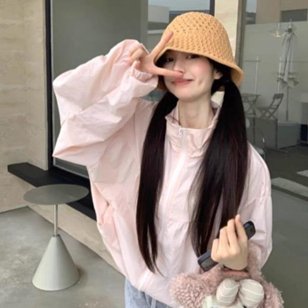 ALORA 立領設計微透防曬外套 