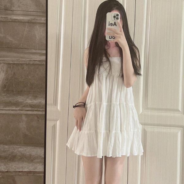 ALORA 小仙女白色蛋糕洋裝 