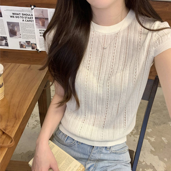 ALORA lady基礎圓領針織上衣 