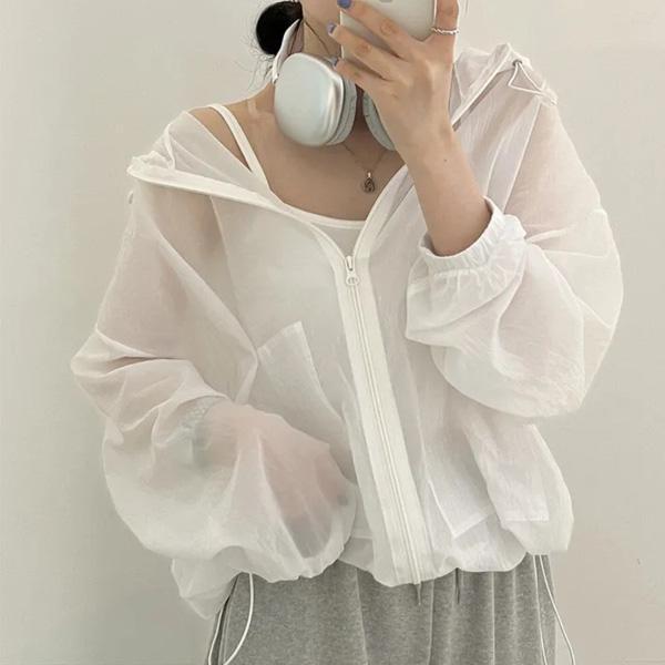 ALORA 夏日必收!透色防曬外套 