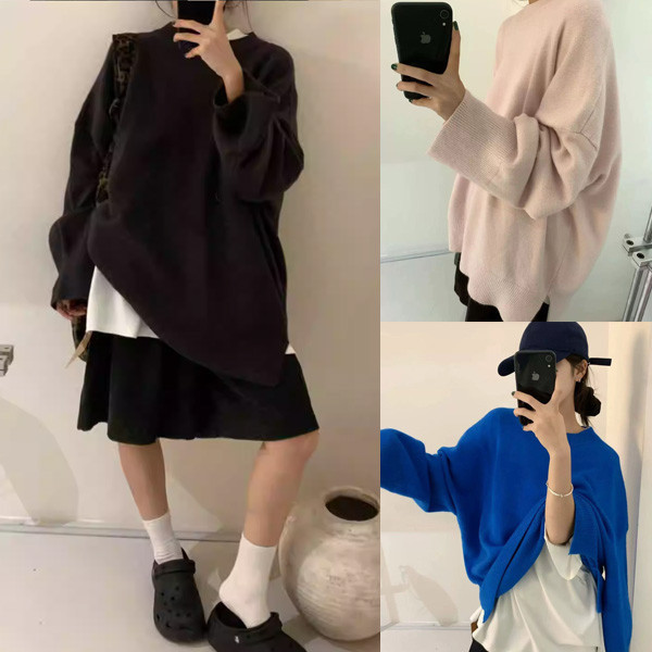 ALORA 人手一件!!多色圓領針織毛衣 