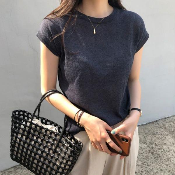 ALORA 高級感合身小短T 