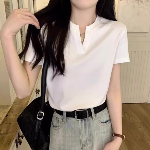 ALORA 強烈推薦V領太空棉短T 