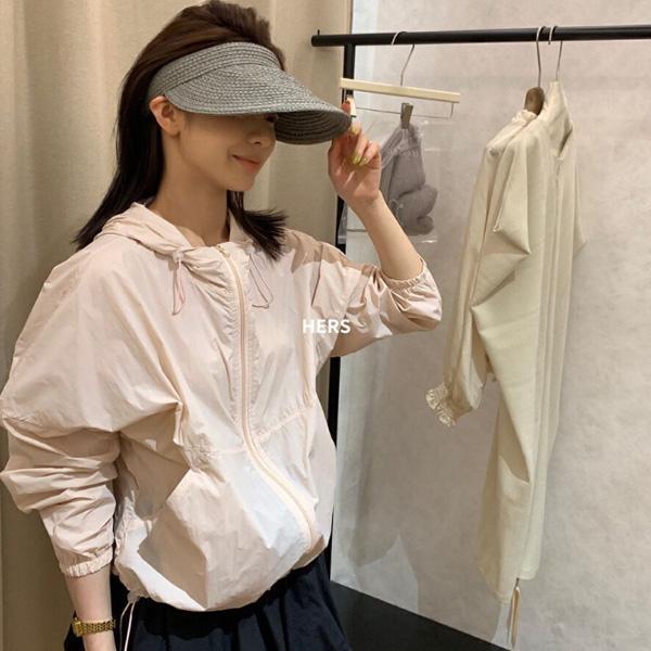 ALORA 糖果色防曬連帽外套 
