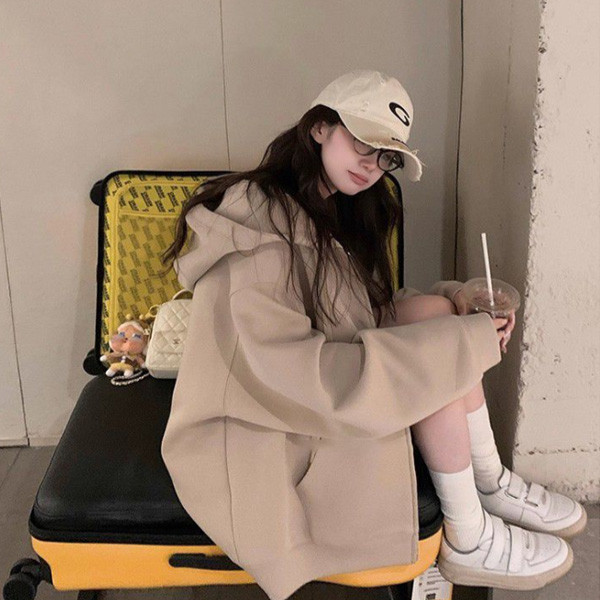 ALORA 女孩兒廓型連帽外套 