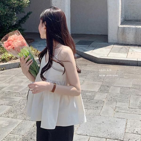 ALORA 韓國姊姊V領吊帶背心 