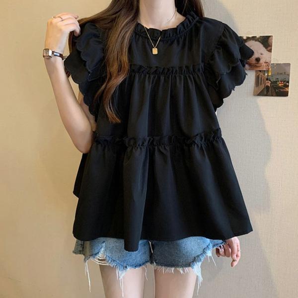 ALORA 飛飛袖蛋糕襯衫上衣 