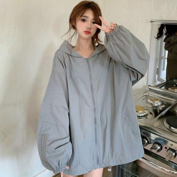 ALORA 袖口線條防曬連帽外套 