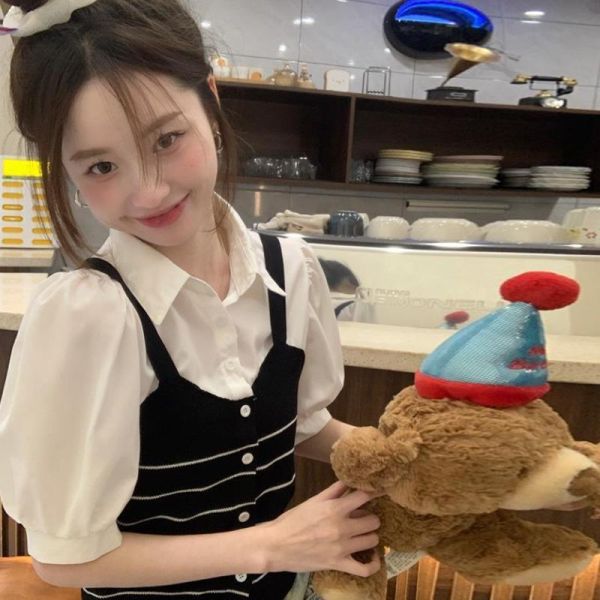 ALORA 微辣假兩件襯衫 