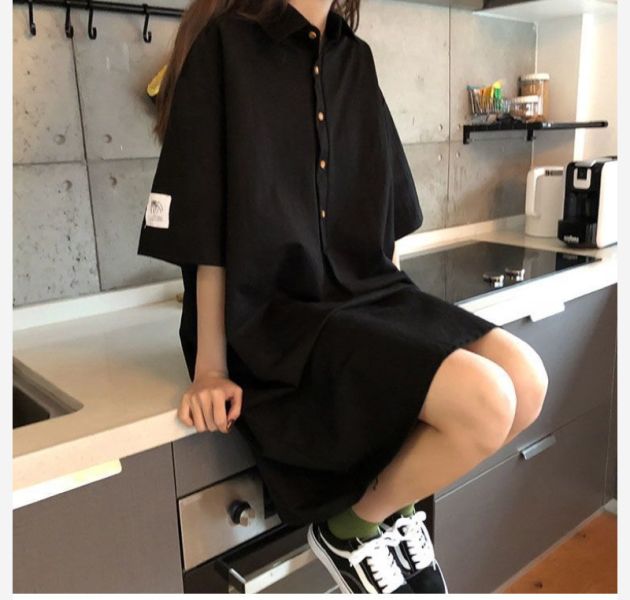 ALORA oversizePOLO領洋裝 